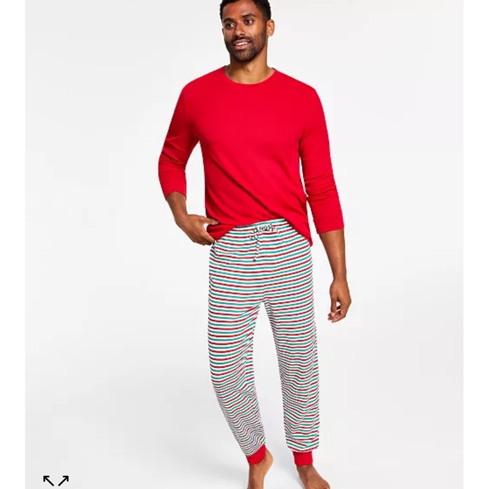 Men’s thermal waffle knit pj set